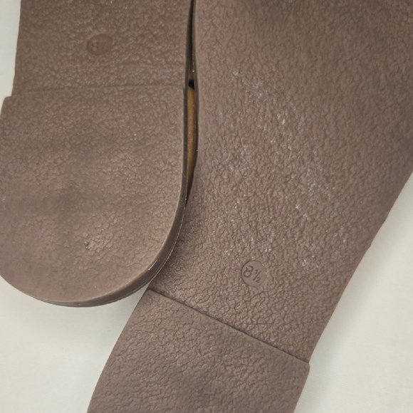 Madewell Tan Leather "The Boardwalk" Double Strap Sandals Size 8.5 - Picture 5 of 8